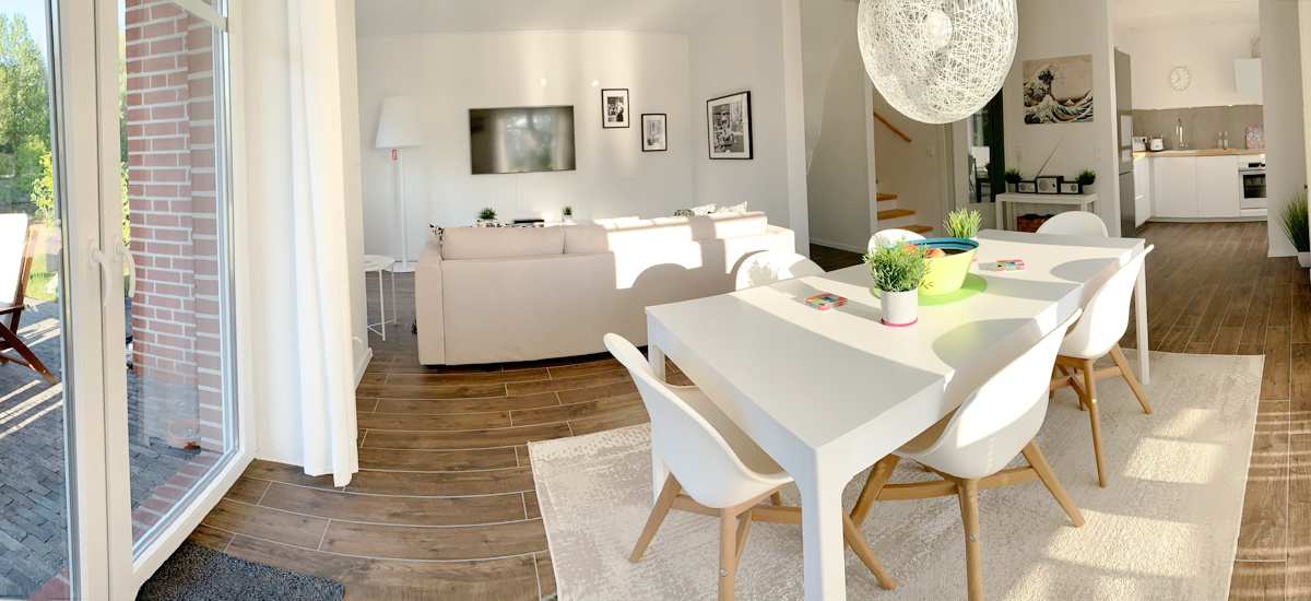 Esszimmer Ferienhaus Endje van de Welt Ditzum